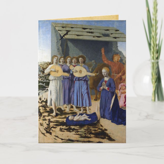 Cartão De Festividades NATIVITY Old Irish Christmas Blessing Parchment  (Frente)