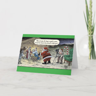 Cartão De Festividades Nativity Photo Christmas Funny Paper Card