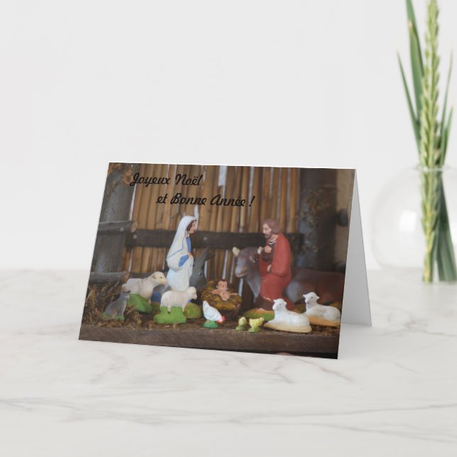Cartão De Festividades Nativity scene (Frente)