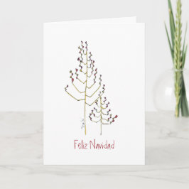 Cartão De Festividades Natural Christmas- Feliz Navidad