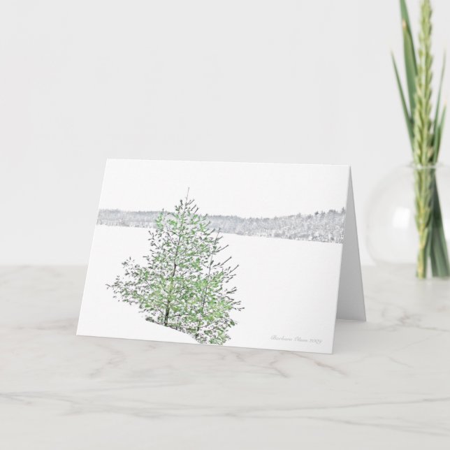 Cartão De Festividades +Natureza: Cheio da divindade (Frente)