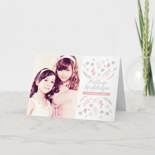 Cartão De Festividades Natuur vakantiegroet van Kerstmis (Frente)