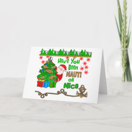 Cartão De Festividades Náutico ou Nice no Natal