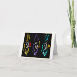 Cartão De Festividades Navidad Reyes Magos estilo bordado