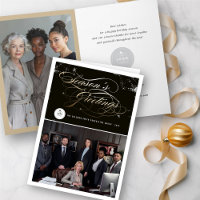 Negócios de Dourado Script Elegante para Saudações