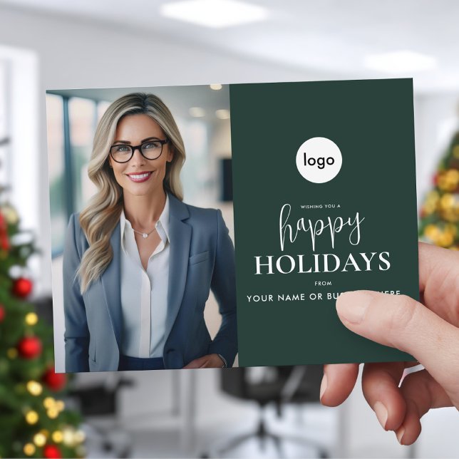 Cartão De Festividades Negócios de fotos modernas de feriados felizes (Criador carregado)