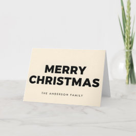 Cartão De Festividades Negrito Vintage Bloco Roteiro Feliz Natal