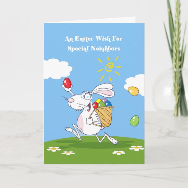 Cartão De Festividades Neighbors Blessings Easter Card (Frente)