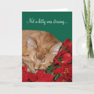 Cartão De Festividades Nem um gatinho estava mexendo...