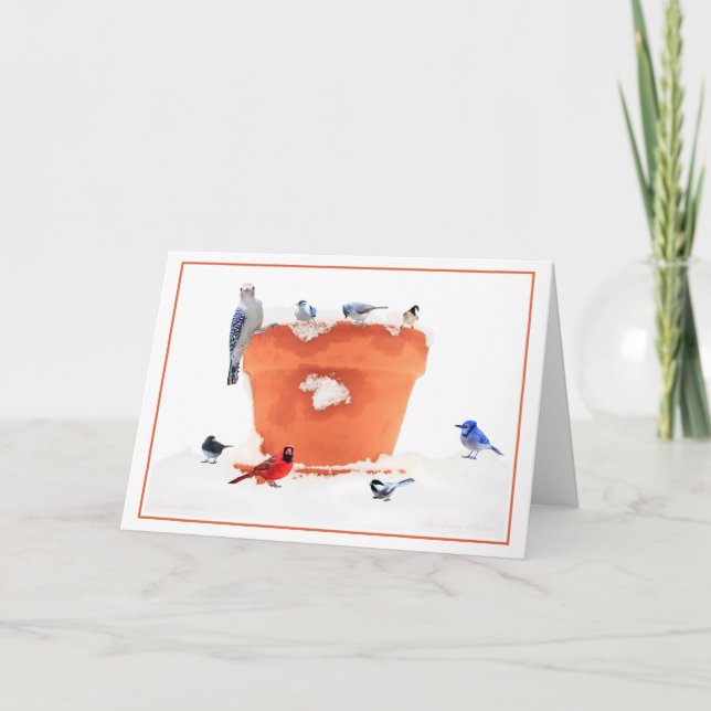 Cartão De Festividades Nenhum floco de neve cai no lugar errado. (Frente)