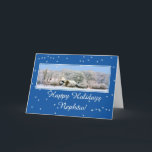 Cartão De Festividades Nephew Merry Christmas card<br><div class="desc">'Tis the season to party and celebrate: Merry Christmas! Surprise your nearest and dearest, your friends, co-workers, neighbors or even your boss with a special card. Many different designs available: from a modern collage photography card, mixing ornaments and winter landscapes, a classic vintage christmas theme or a more modern holiday...</div>