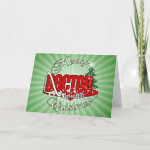 CARTÃO DE FESTIVIDADES NEPHROLOGISTA MÉDICO CHRISTMAS