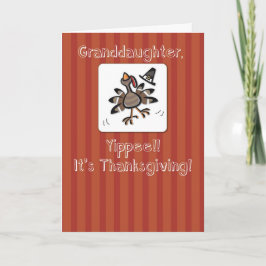 Cartão De Festividades Neta, Turquia de Ação de Graças, Religiosa