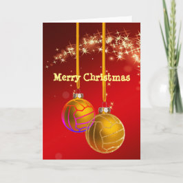 Cartão De Festividades Netball Ball Themed Christmas Greeting