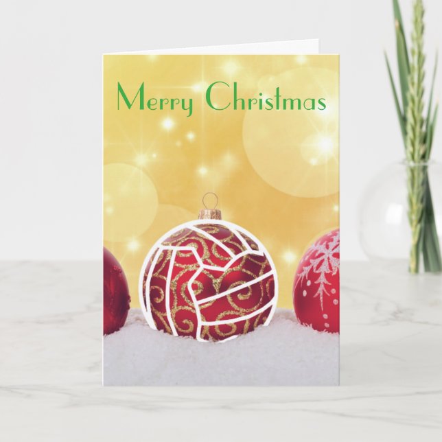 Cartão De Festividades Netball Ball Themed Christmas Greeting (Frente)