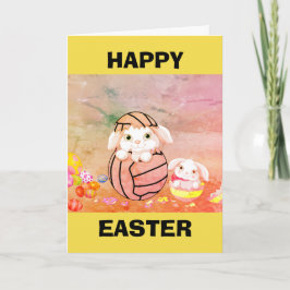 Cartão De Festividades Netball Themed Happy Easter