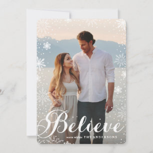 Cartão De Festividades Neve