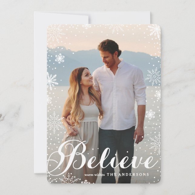 Cartão De Festividades Neve (Frente)