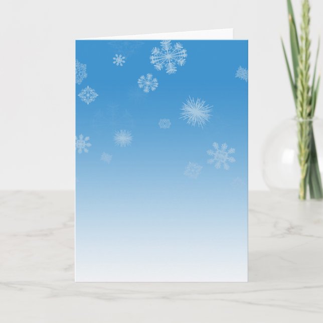 Cartão De Festividades Neve (Frente)
