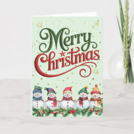 Cartão De Festividades Neve Colorida