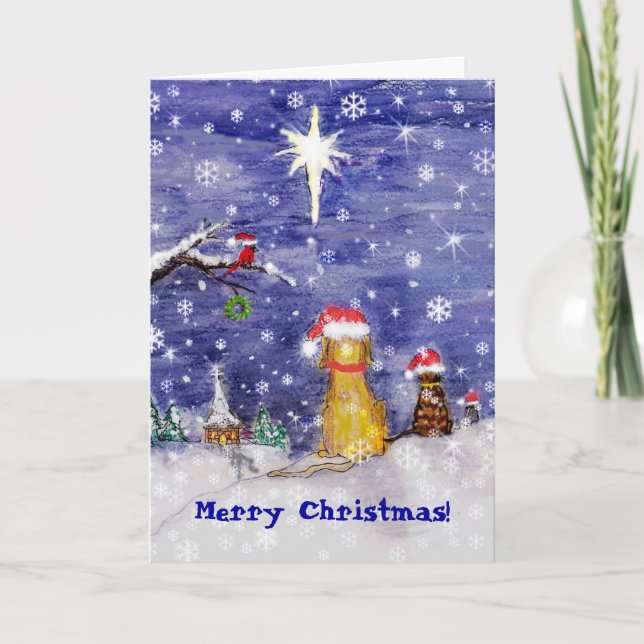 Cartão De Festividades NEVE DE NATAL, Feliz Natal! (Frente)