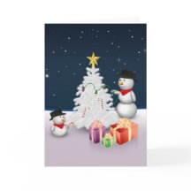 Neves Bonitos com Árvore de Natal