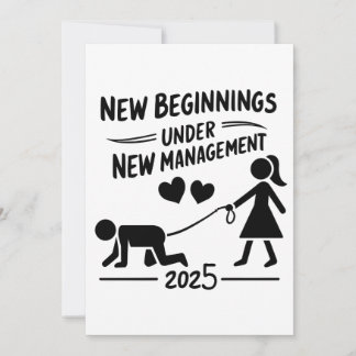 Cartão De Festividades New Beginnings Under New Managment 2025