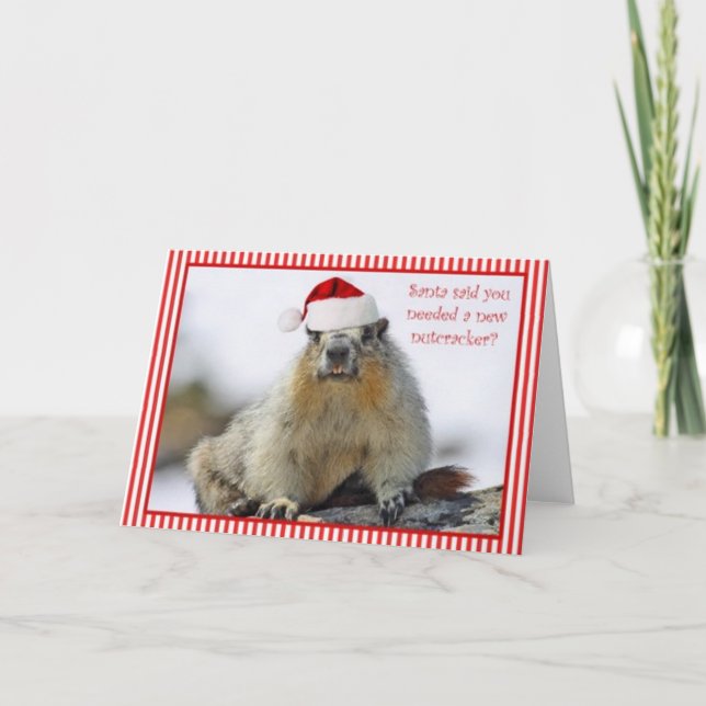 Cartão De Festividades New Nutcracker Christmas Card (Frente)