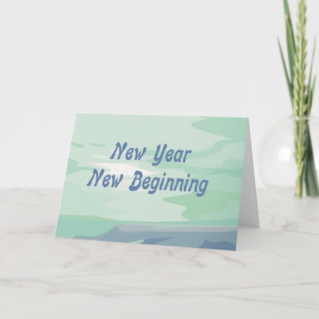 Cartão De Festividades New Year New Beginning Jewish New Year Card (Frente)