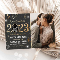 New Year Pregnancy Announcement Reveal 2023 Card