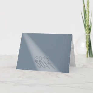 Cartão De Festividades New Years 2015 Gray