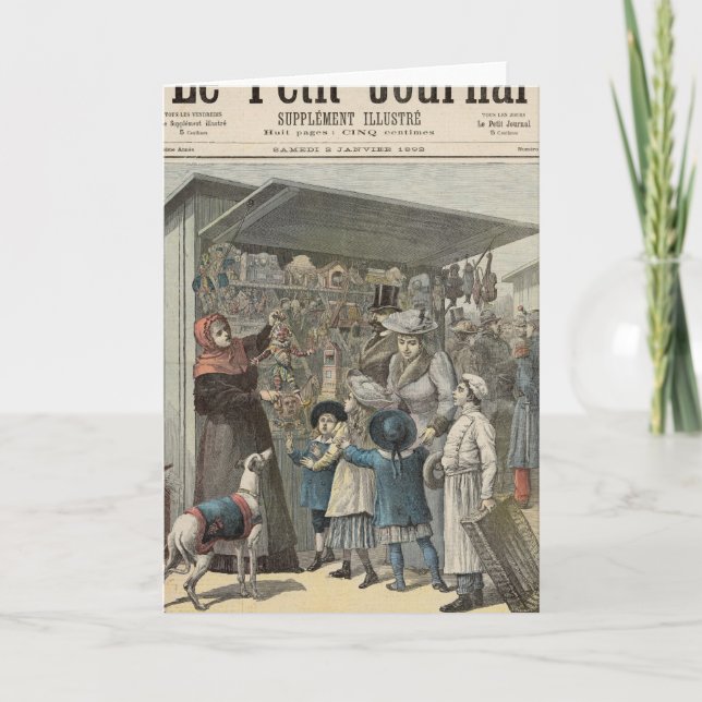 Cartão De Festividades New Year's Day in Paris (Frente)