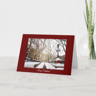 Cartão De Festividades New York City Christmas Card - Snow City Scene