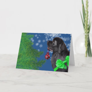 Cartão De Festividades Newfoundland Christmas Ornament Holiday Card