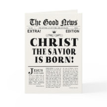 Newspaper Headline Christmas Card