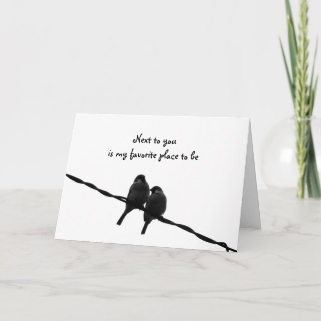 Cartão De Festividades Next To You-My Favorite Place Valentine's Day (Frente)