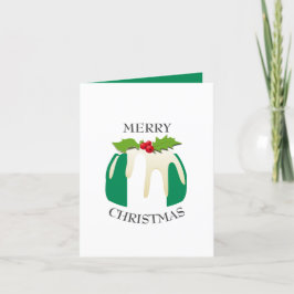 Cartão De Festividades NIGERIA FLAG | Pudim de Natal | Festivo