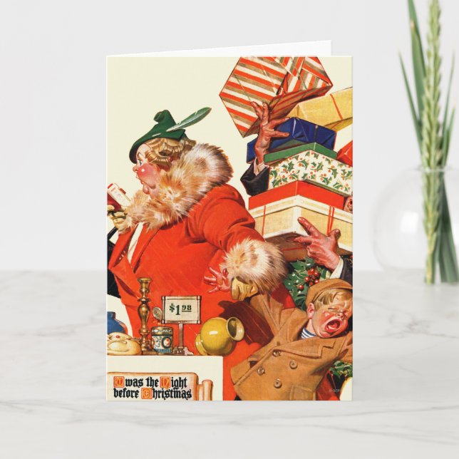 Cartão De Festividades Night before Christmas (Frente)