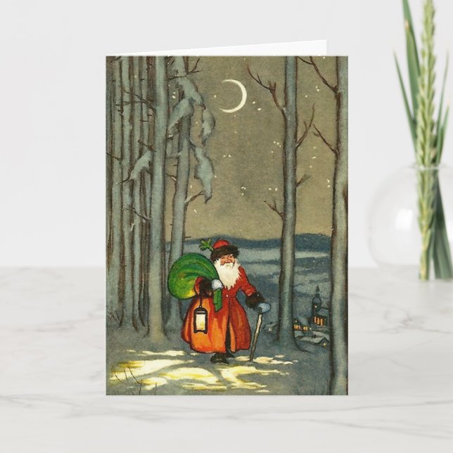 Cartão De Festividades Nikolaus Weihnachtskarte (Frente)