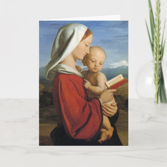 Cartão De Festividades Nineteenth Century Scottish Virgin and Child (Frente)