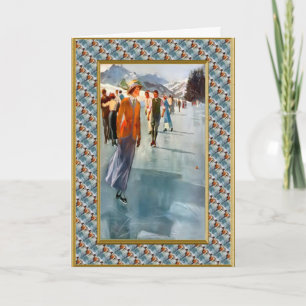 Cartão De Festividades No gelo