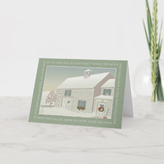 Cartão De Festividades No inverno do Médio profundo