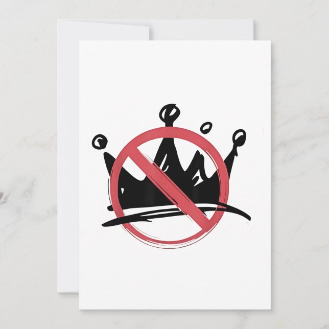 Cartão De Festividades No Kings In America 2025 4 de julho (Frente)