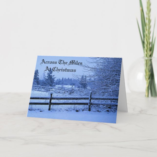 Cartão De Festividades No Natal Do Miles (Frente)