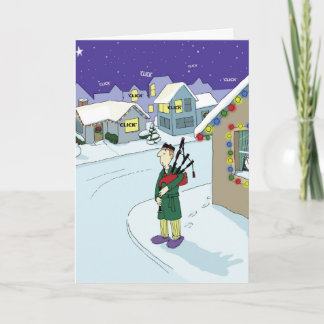 Cartão De Festividades No Silent Night in Duncans Neighborhood