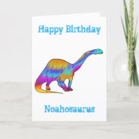 Noah saurus Rainbow Brontosaurus Dinosaur Adiciona