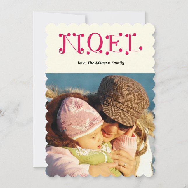 Cartão De Festividades NOEL escrito à mão (Frente)