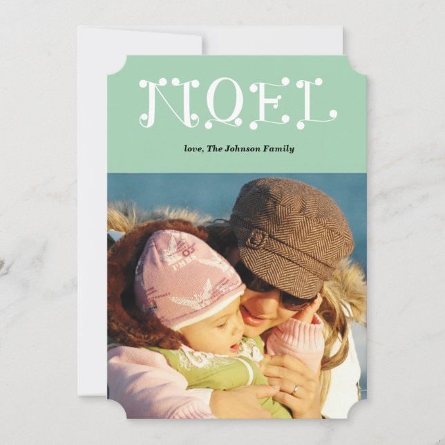 Cartão De Festividades NOEL escrito à mão (Frente)