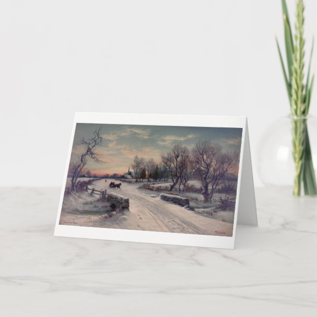 Cartão De Festividades Noel feliz (Frente)