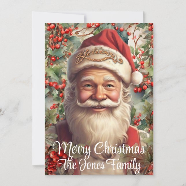 Cartão De Festividades Noel Natal Retroativo (Frente)